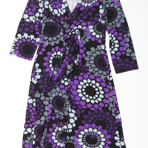 Jane Ego Women's Multicoloured Floral Dress Size 10
