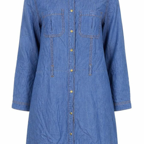 Dorothy Perkins Women's Blue Denim Shirt Dress Size 10
