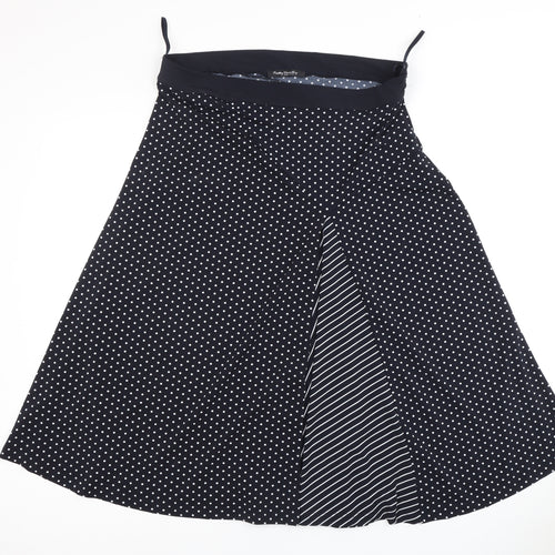 Betty Barclay Women's Black Polka Dot Flare Skirt Size 16
