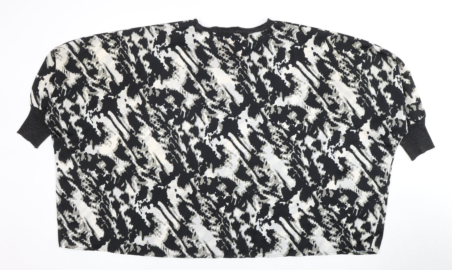 Punk Pose Women's Multicoloured Animal Print Top