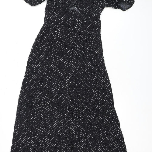 ASOS Design Women's Black Polka Dot Jumpsuit Size 8