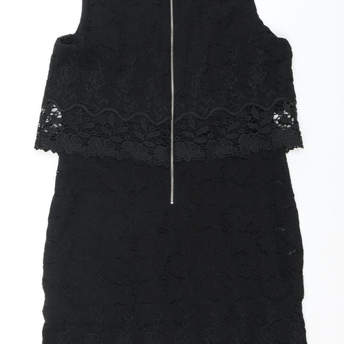 Mademoiselle R Women's Black Lace Sheath Dress Size 14