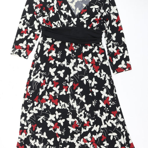 Wallis Women's Multicoloured Floral Dress Size 10