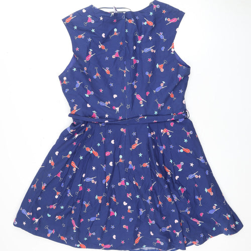 By Henk Holand Women’s Blue Novelty Print Dress Size 10