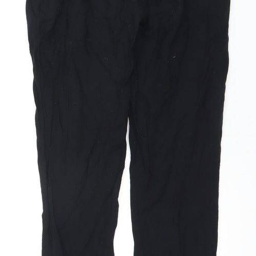 Next Women's Black Relaxed Trousers, Size 8