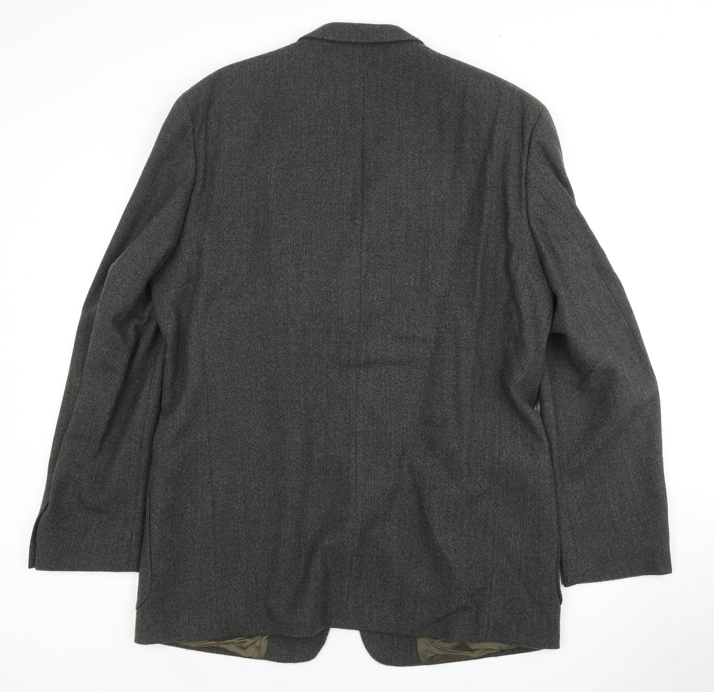 Reed Men's Green Wool Blazer L Regular Notch Jacket