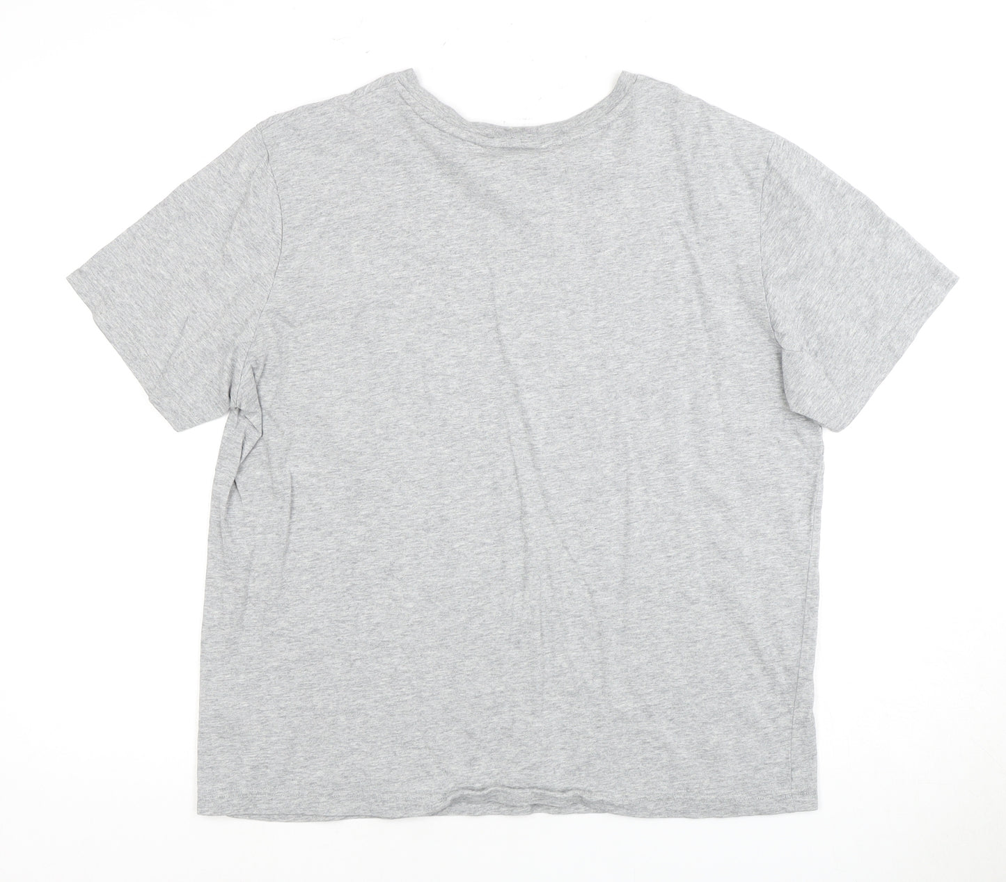 Fila Men's Grey Logo Crew Neck T-Shirt L