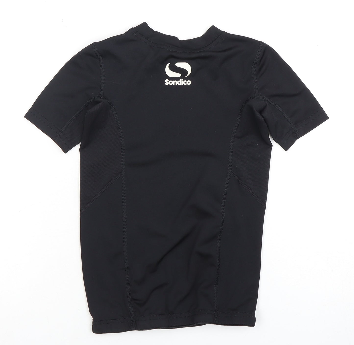 Sondico Boys Black Jersey Top, 7-8 Years, Short Sleeve, Athletic