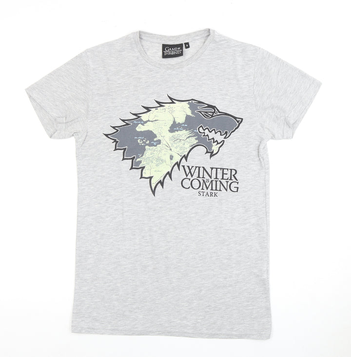 Game of Thrones Stark Grey Men's T-Shirt, Size S