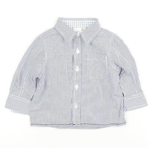 Debenhams Unisex Baby White Striped Dress Shirt 6-9 Months