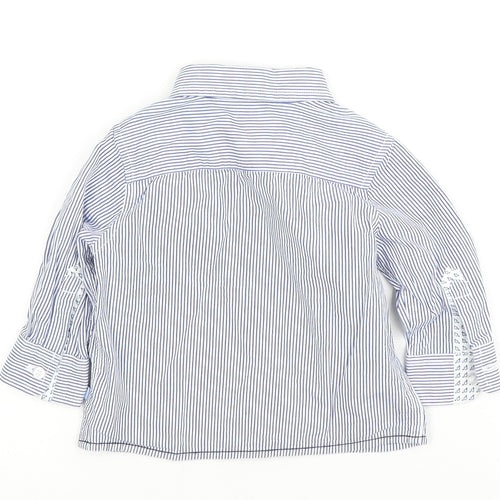 Debenhams Unisex Baby White Striped Dress Shirt 6-9 Months