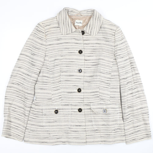 Viyella Women's Beige Blazer, UK 10, Classic Casual Style