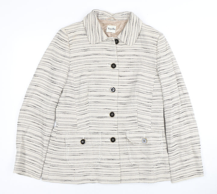 Viyella Women's Beige Blazer, UK 10, Classic Casual Style
