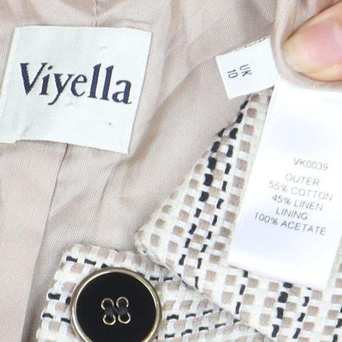 Viyella Women's Beige Blazer, UK 10, Classic Casual Style