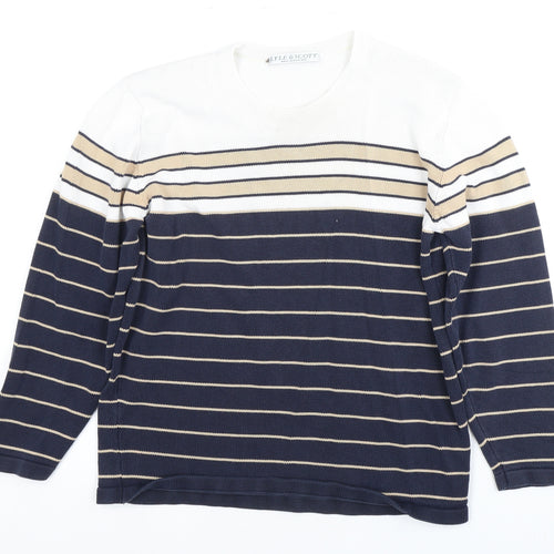 Lyle & Scott Unisex Multicoloured Striped Pullover S