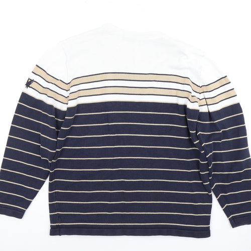 Lyle & Scott Unisex Multicoloured Striped Pullover S