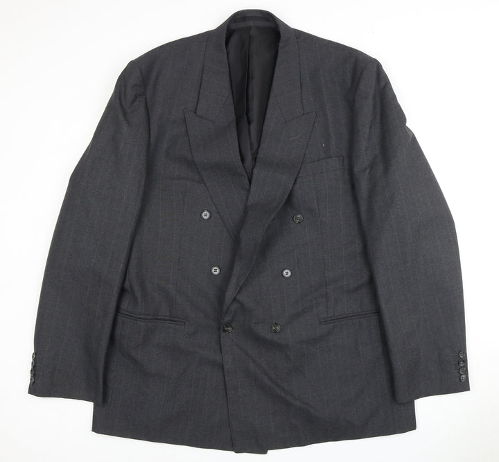 Centaur Men's Grey Long Blazer Jacket, Size 46