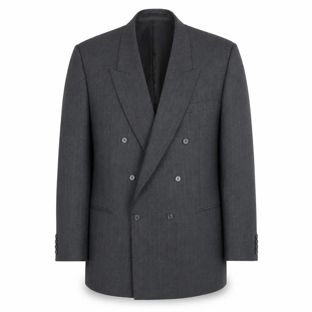 Front view of Centaur Men's Grey Long Blazer Jacket, size 46