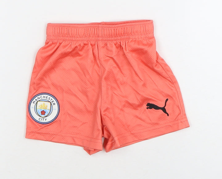 Puma Boys Red Athletic Football Shorts 1-2 Years