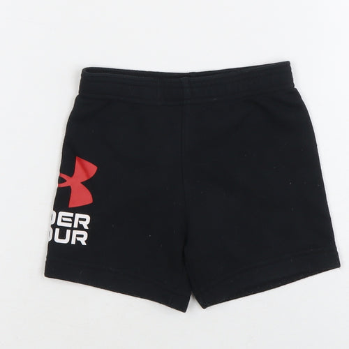 Under Armour Unisex Toddler Black Active Shorts 12-18 Months