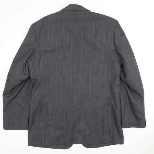 Dunn & Co Men's Grey Blazer 42 Classic Striped Jacket