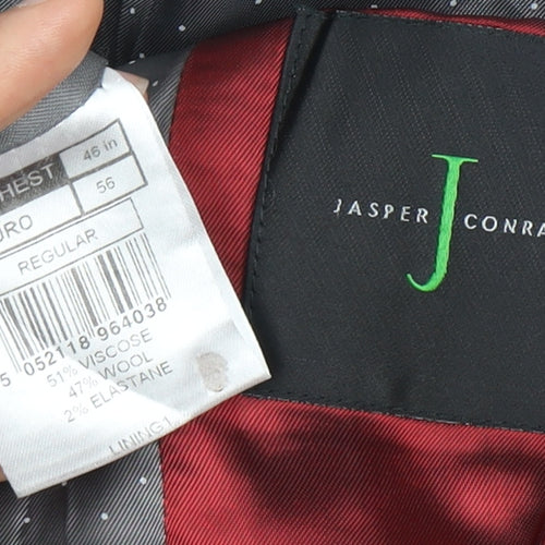 Jasper Conran Men's Grey Blazer, Size 46, Regular Fit