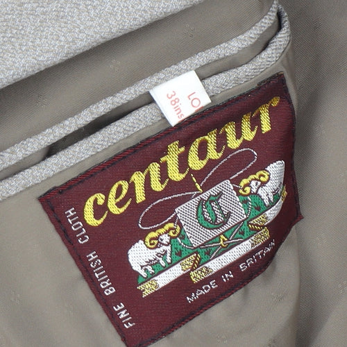 Centaur Men's Grey Blazer 38 - Classic Long Style