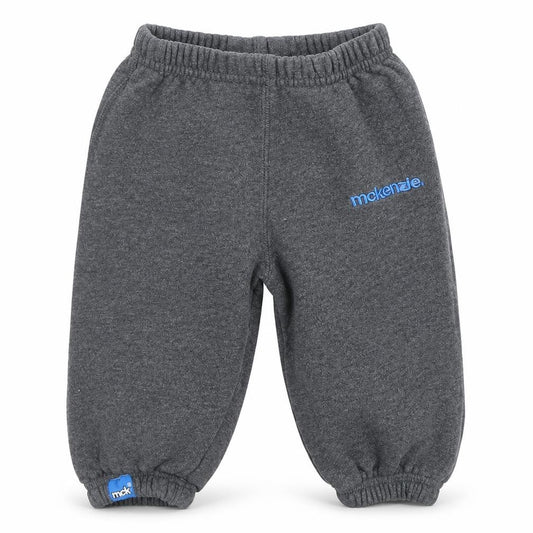 Front view of McKenzie Grey unisex baby jogger trousers 9-12 months
