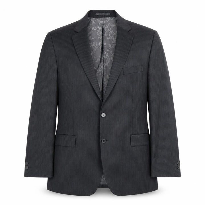 Pierre Cardin Men's Grey Striped Blazer 44R Business Formal