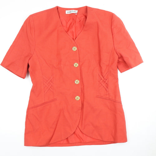 Jacques Vert Women's Red Jacket Size 12 Workwear