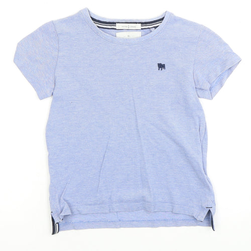 Jasper J Conran Boys Blue T-Shirt, 5-6 Years, Cotton, Short Sleeve
