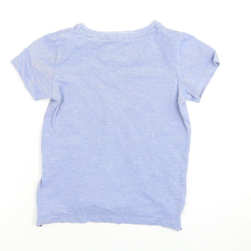 Jasper J Conran Boys Blue T-Shirt, 5-6 Years, Cotton, Short Sleeve