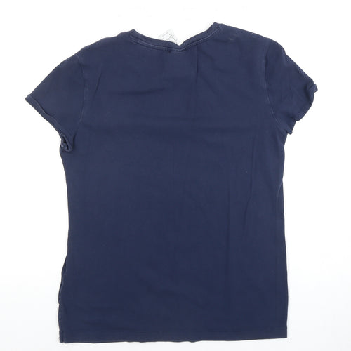 Adidas Women's Blue Marathon T-Shirt, Size M, Sports Casual