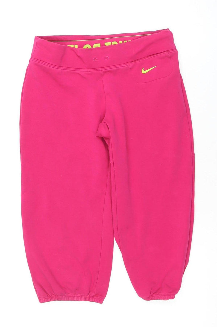 Nike Girls Pink Trousers 12-13 Years Cotton Blend Activewear
