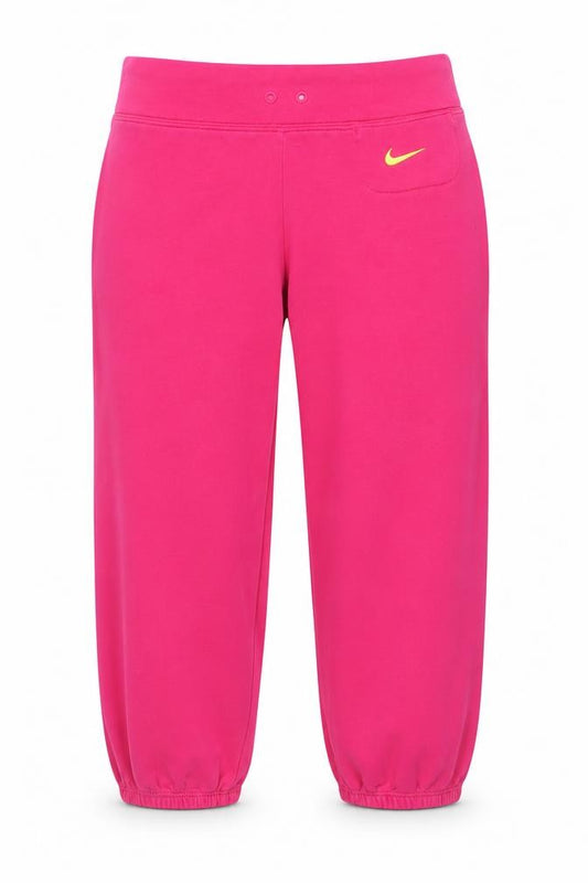 Front view of Nike girls’ pink trousers 12-13 years cotton blend activewear