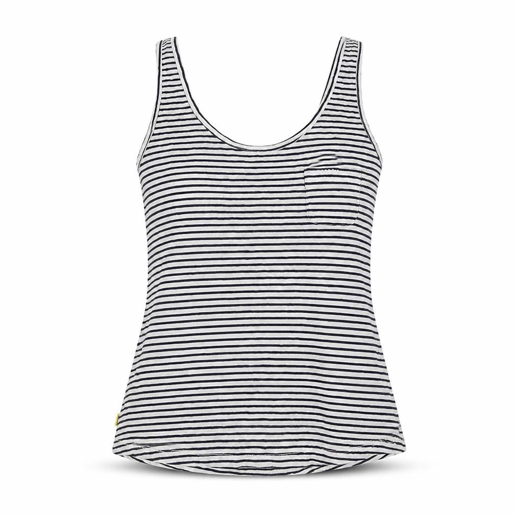 Superdry Women's Striped Tank Top Black Size 8 Casual Summer