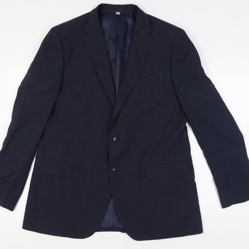 Marks and Spencer Men's 44 Blue Long Blazer