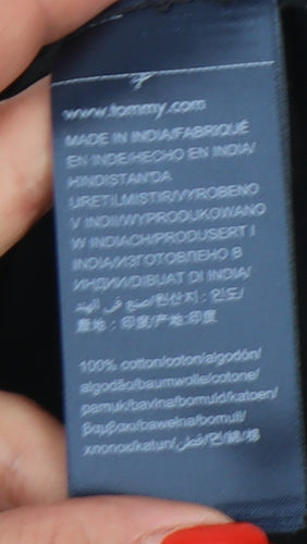 Tommy Jeans Black Cropped Unisex T-Shirt XS