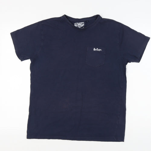 Lee Cooper Men’s Blue Slim Fit T-Shirt, Size L