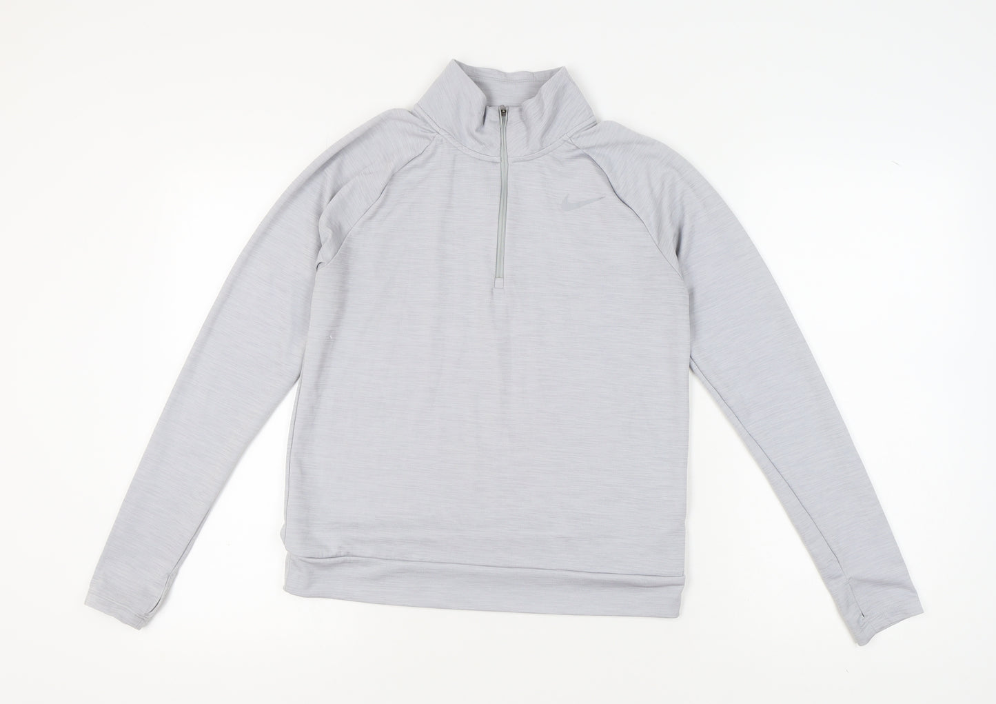 Nike Women's Grey Athletic Pullover S, Lightweight Activewear