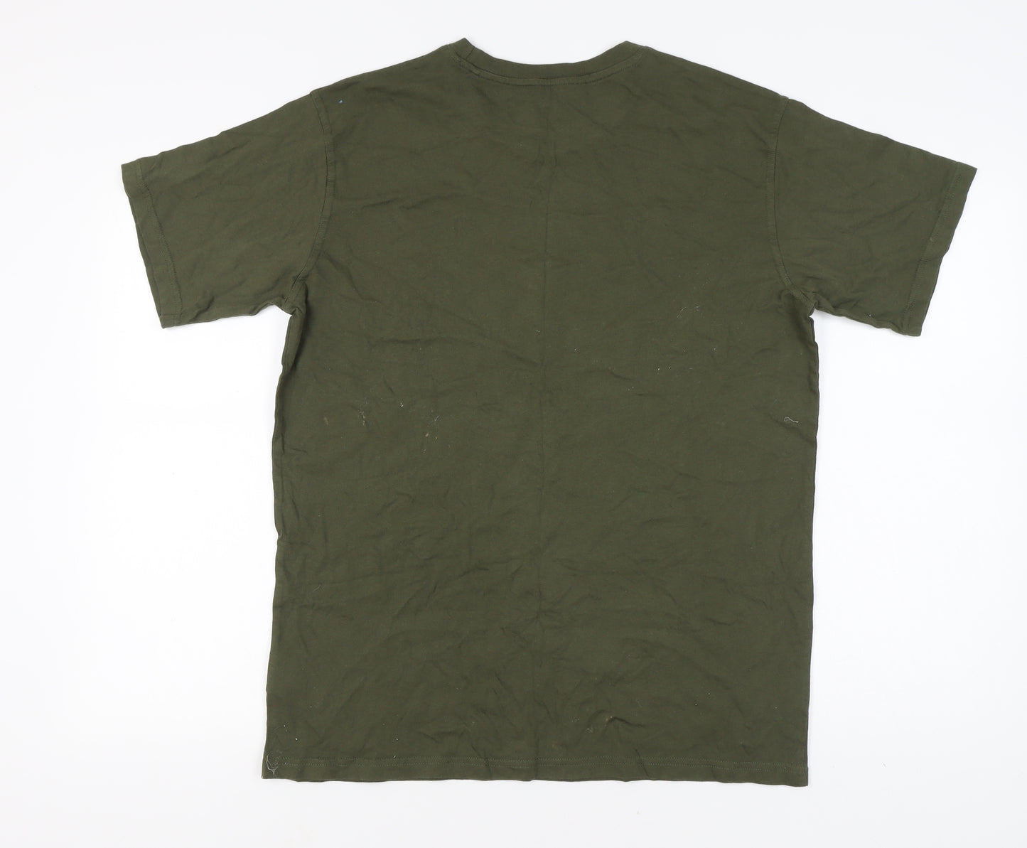 Weird Fish Men's Green Graphic T-Shirt, Size L, Limited Edition