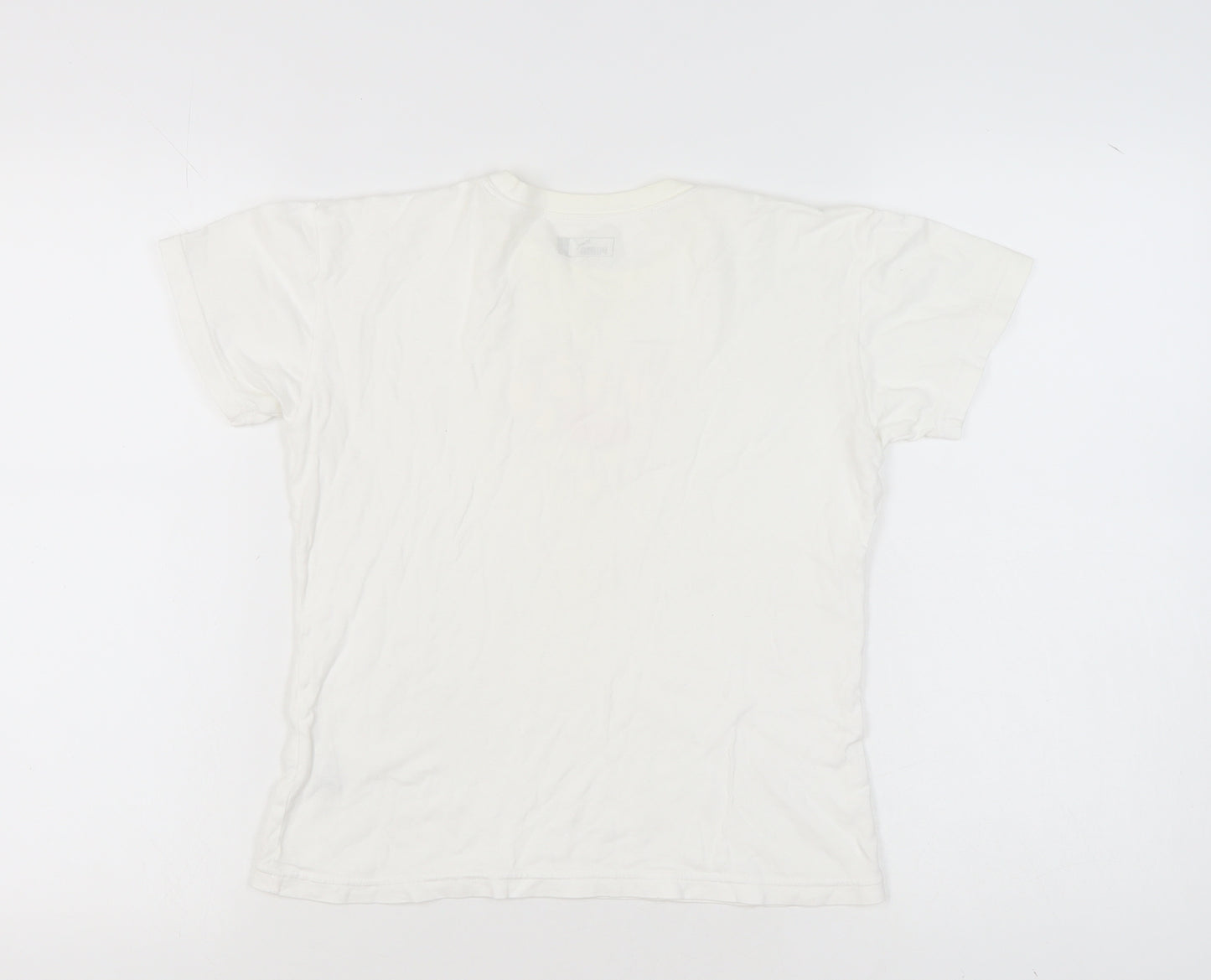 Puma Women's White Heart T-Shirt M - Casual Comfort