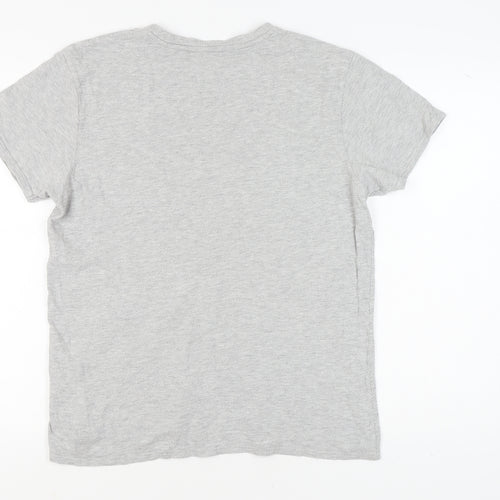 Threadbare Men's Grey T-Shirt, Size L, Short Sleeve Crew Neck