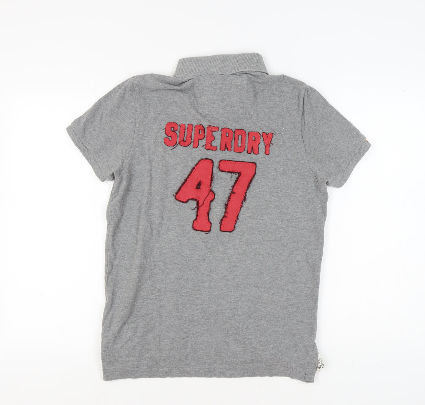 Superdry Men's Grey Polo Shirt M Short Sleeve