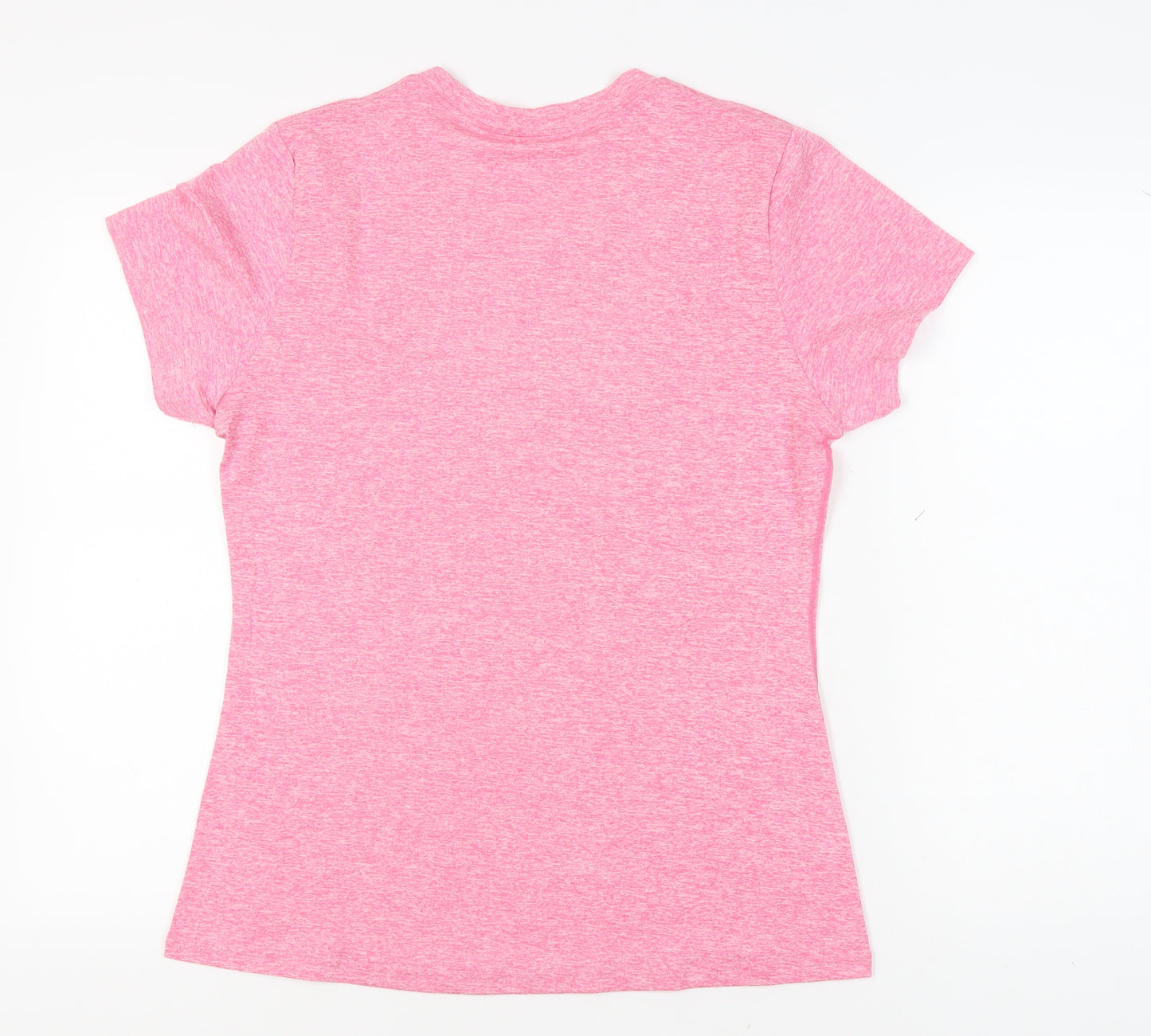 icyzone Women's Pink T-Shirt, L, Athletic Fit, Gym Ready