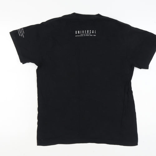Universal Unisex Black Medium Crew Neck T-Shirt
