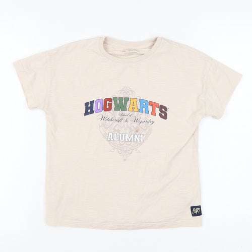Marks and Spencer Girls Beige Harry Potter T-Shirt Size 10