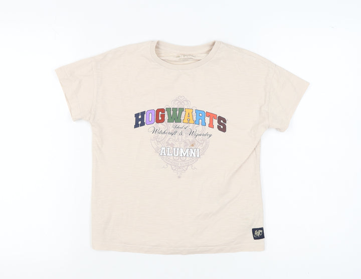 Marks and Spencer Girls Beige Harry Potter T-Shirt Size 10
