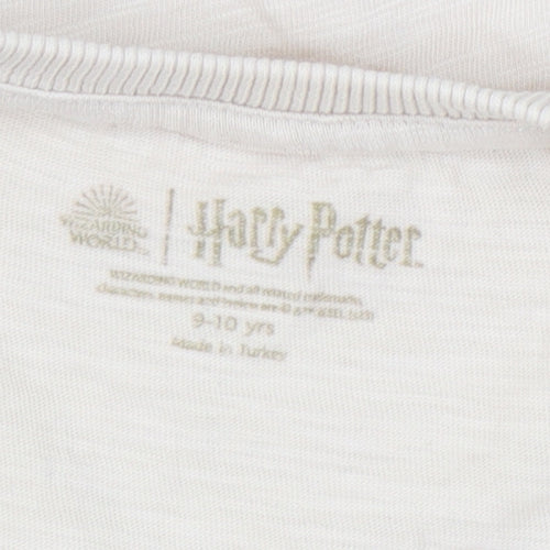 Marks and Spencer Girls Beige Harry Potter T-Shirt Size 10