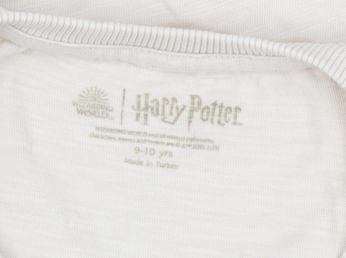 Marks and Spencer Girls Beige Harry Potter T-Shirt Size 10